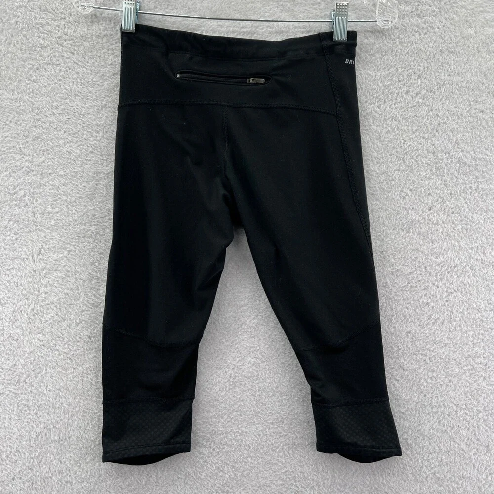 Nike‎ Capri Pants Womens XS Black 24x16 Athletic Pants Stretch Gym Running